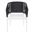 Compamia Portofino ArmChair in White-Black