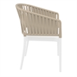 Compamia Portofino ArmChair in White-Taupe