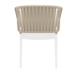 Compamia Portofino ArmChair in White-Taupe