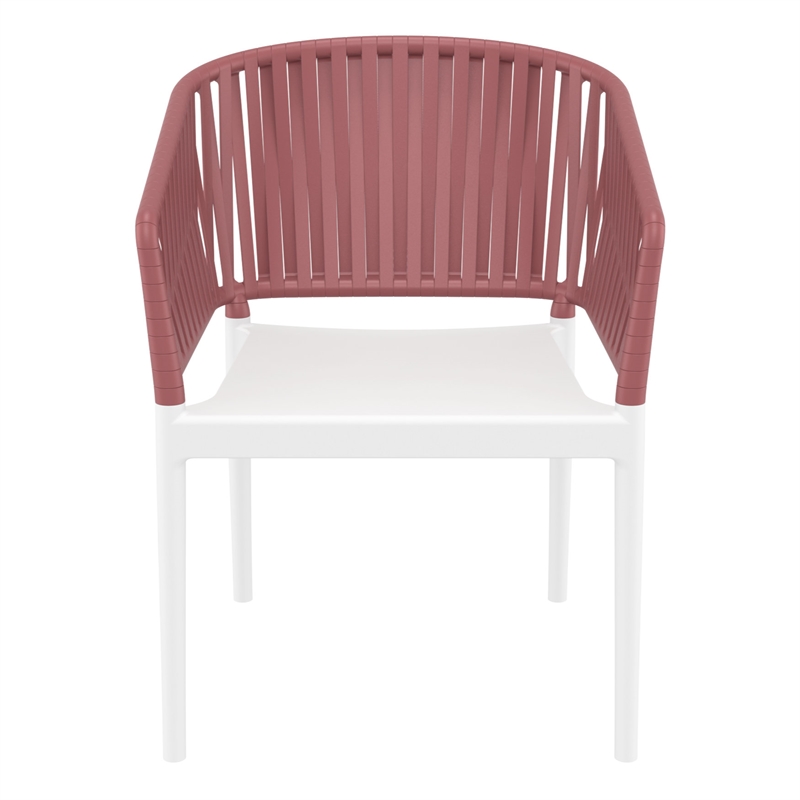 Compamia Portofino ArmChair in White-Marsala