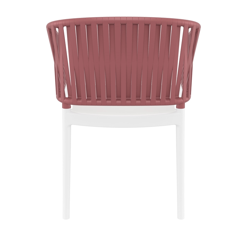 Compamia Portofino ArmChair in White-Marsala