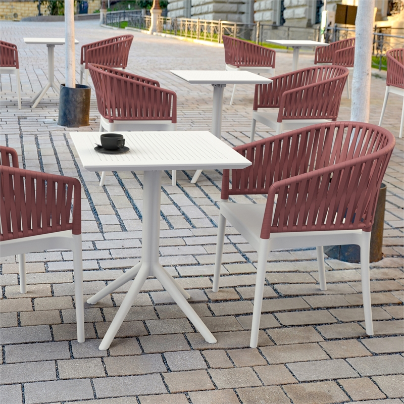 Compamia Portofino ArmChair in White-Marsala