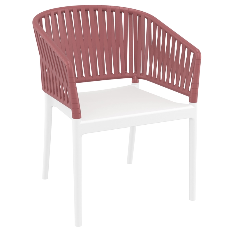 Compamia Portofino ArmChair in White-Marsala