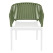 Compamia Portofino ArmChair in White-Olive Green