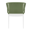 Compamia Portofino ArmChair in White-Olive Green