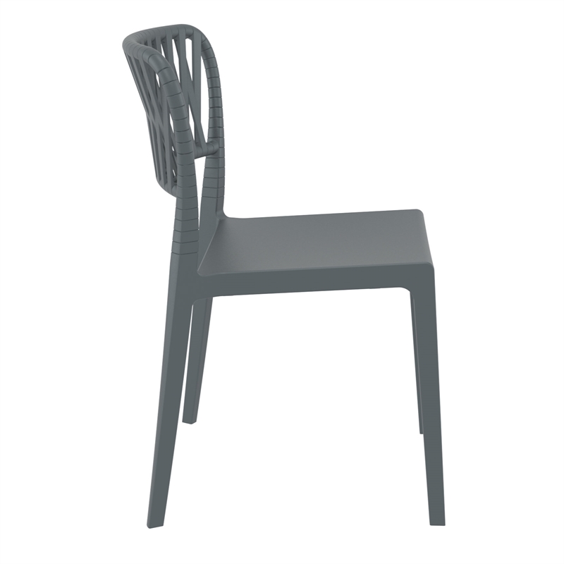 Compamia Portofino Side Chair in Dark Gray