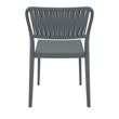 Compamia Portofino Side Chair in Dark Gray