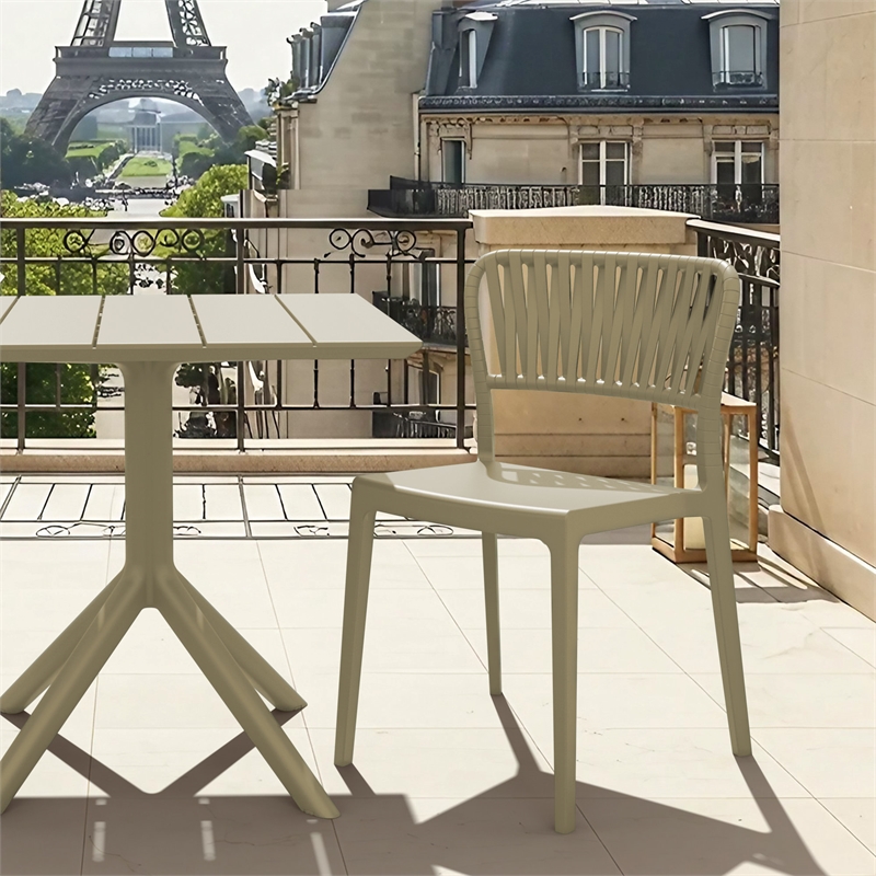 Compamia Portofino Side Chair in Taupe