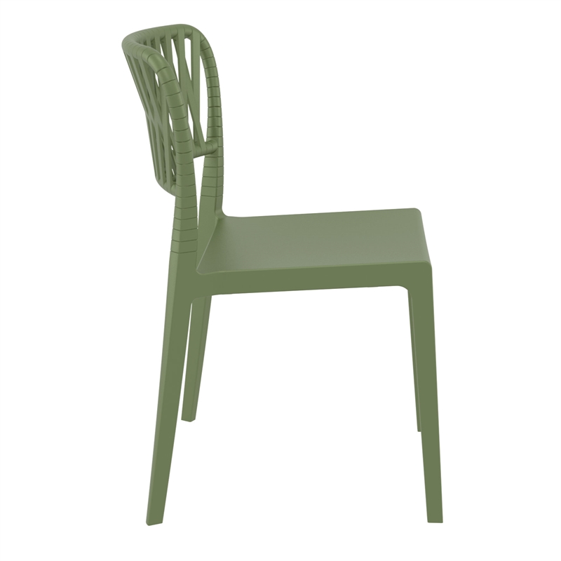 Compamia Portofino Side Chair in Olive Green