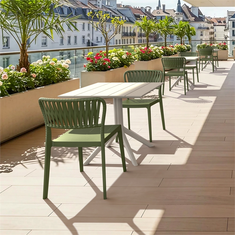 Compamia Portofino Side Chair in Olive Green