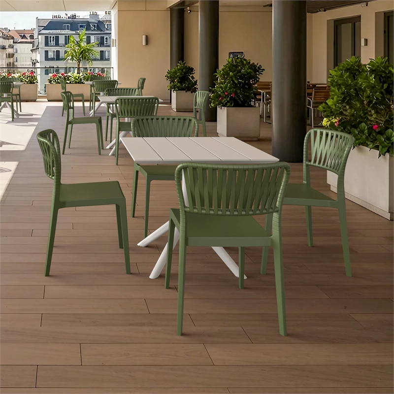 Compamia Portofino Side Chair in Olive Green