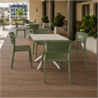 Compamia Portofino Side Chair in Olive Green