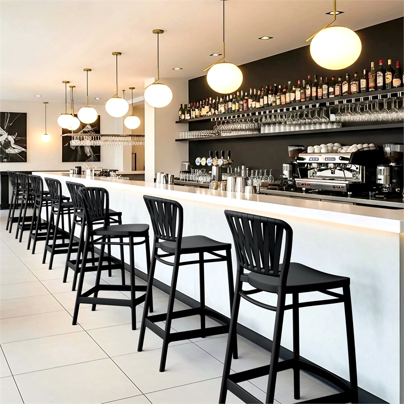 Compamia Portofino Counter Stool in Black