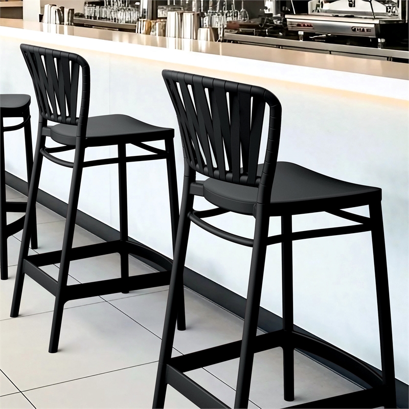 Compamia Portofino Counter Stool in Black