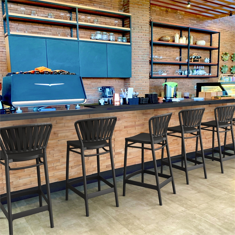 Compamia Portofino Counter Stool in Black