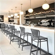 Compamia Portofino Counter Stool in Dark Gray