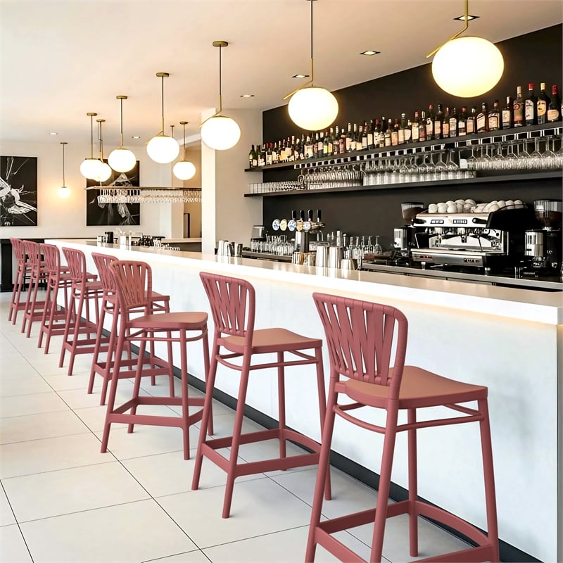 Compamia Portofino Counter Stool in Marsala