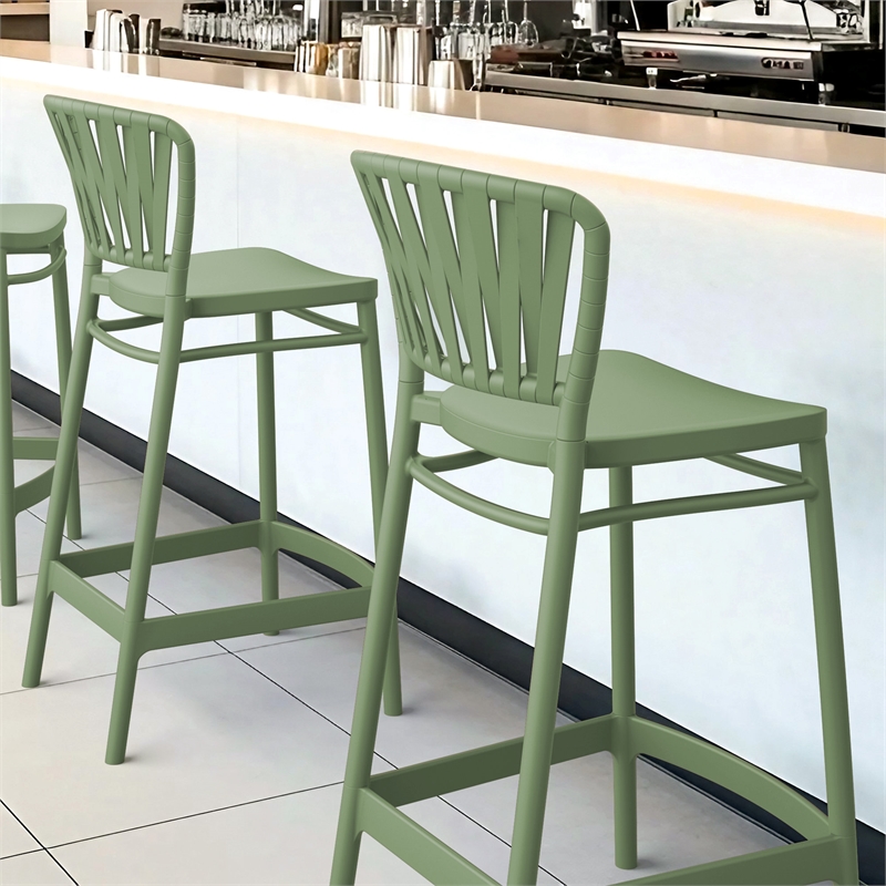Compamia Portofino Counter Stool in Olive Green