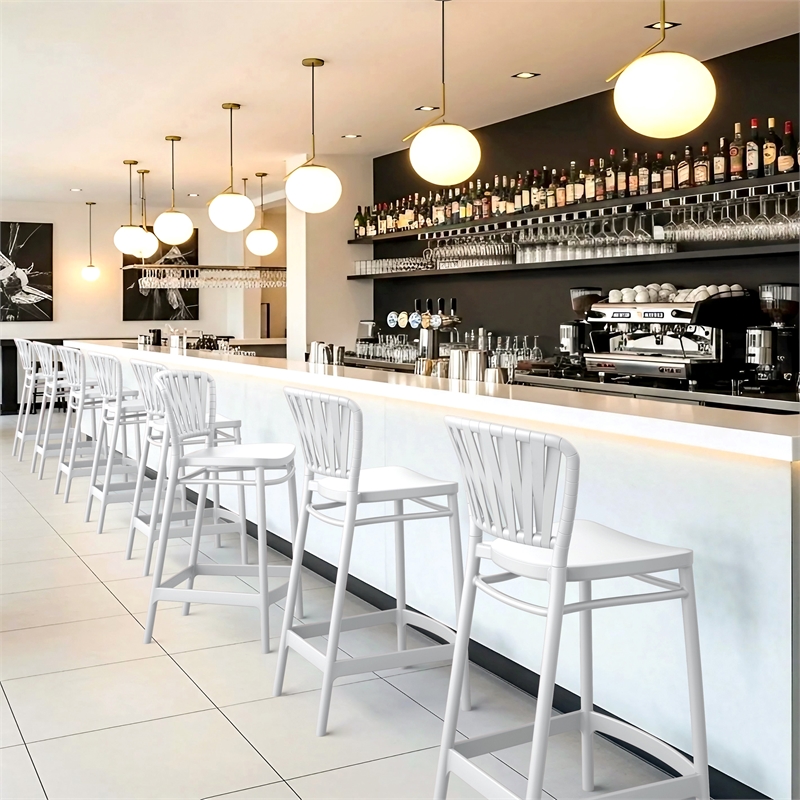 Compamia Portofino Counter Stool in White