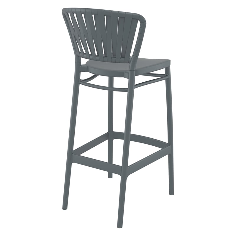 Compamia Portofino Bar Stool in Dark Gray