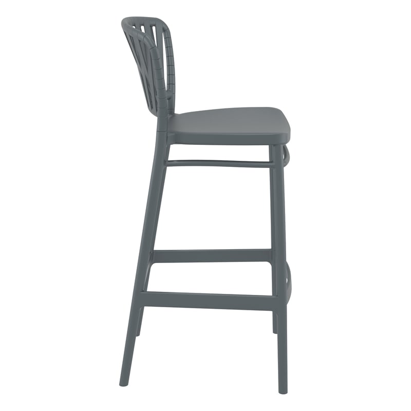 Compamia Portofino Bar Stool in Dark Gray