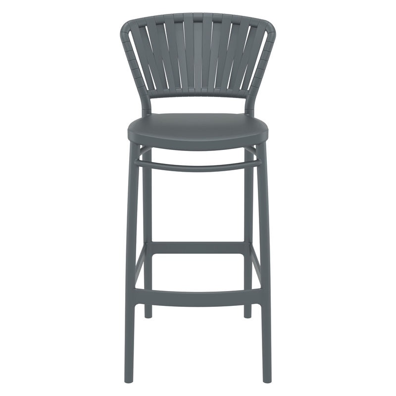 Compamia Portofino Bar Stool in Dark Gray