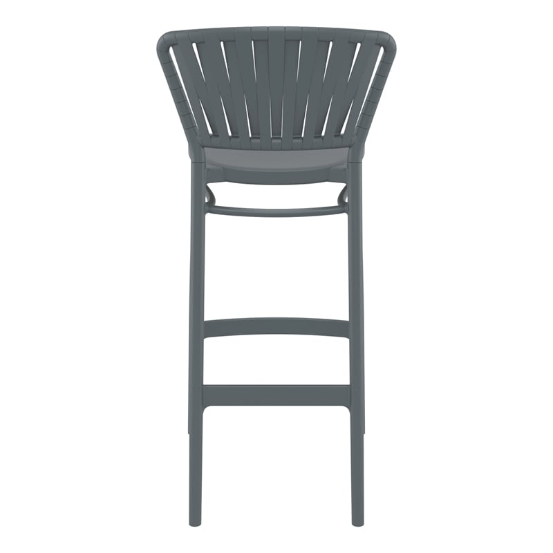 Compamia Portofino Bar Stool in Dark Gray