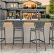 Compamia Portofino Bar Stool in Dark Gray