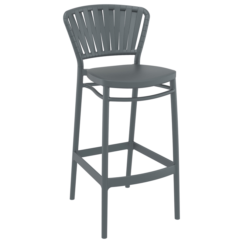 Compamia Portofino Bar Stool in Dark Gray