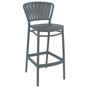 Compamia Portofino Bar Stool in Dark Gray