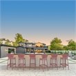Compamia Portofino Bar Stool in Marsala Finish