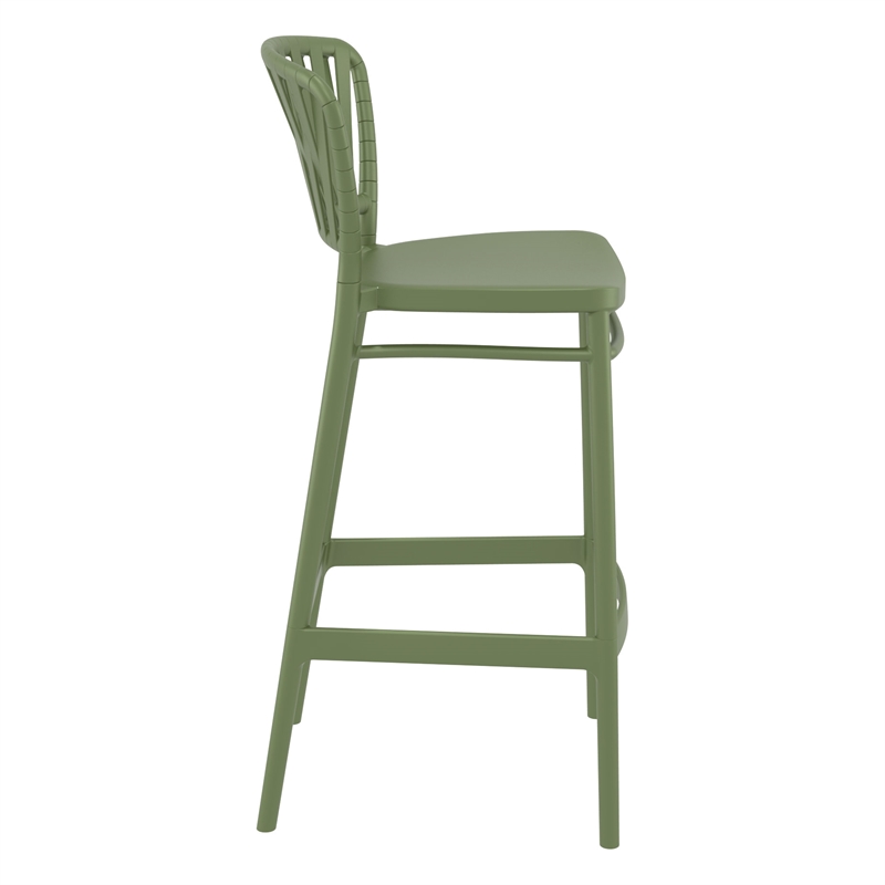 Compamia Portofino Bar Stool in Olive Green Finish