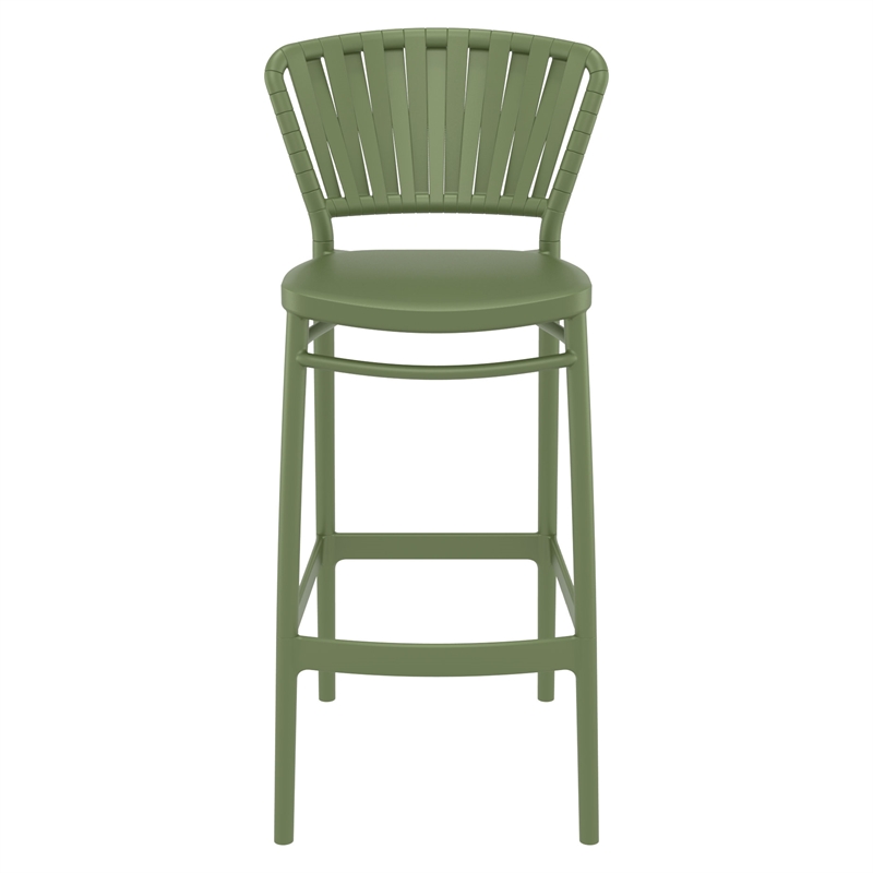 Compamia Portofino Bar Stool in Olive Green Finish