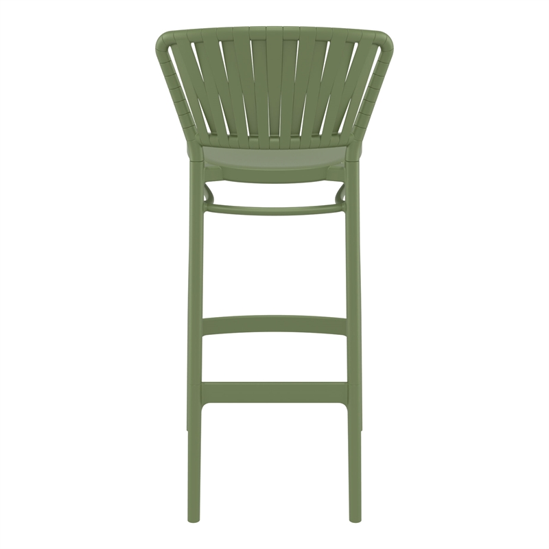 Compamia Portofino Bar Stool in Olive Green Finish