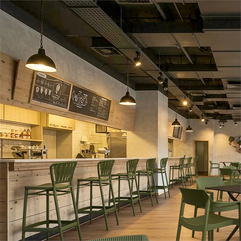 Compamia Portofino Bar Stool in Olive Green Finish