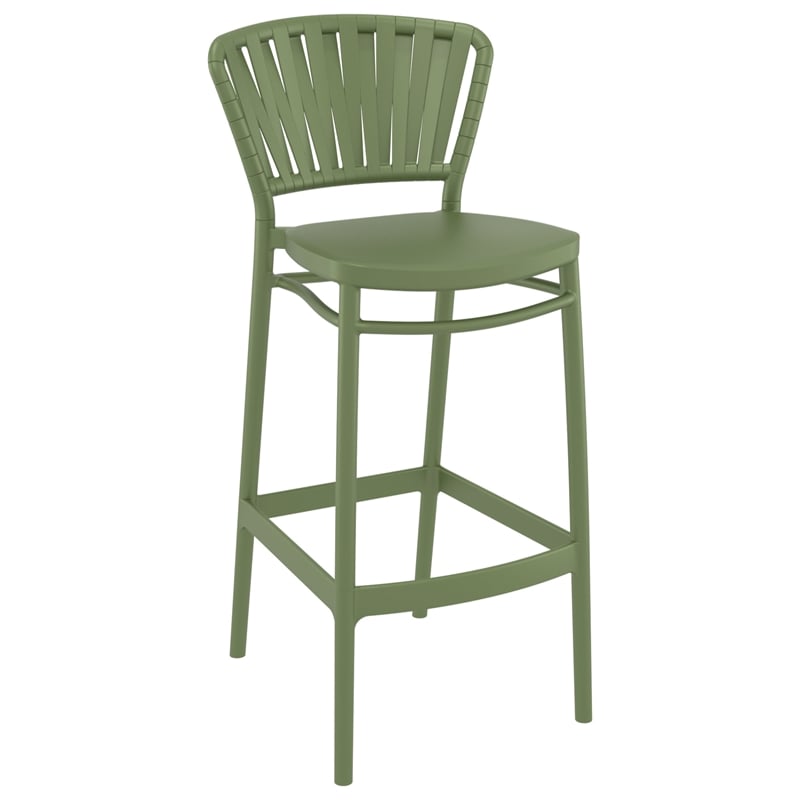 Compamia Portofino Bar Stool in Olive Green Finish