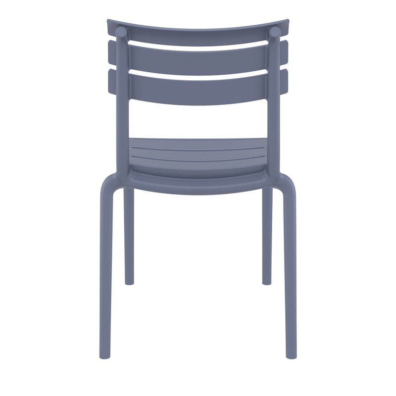 Compamia Helen Resin Outdoor Chair in Dark Gray