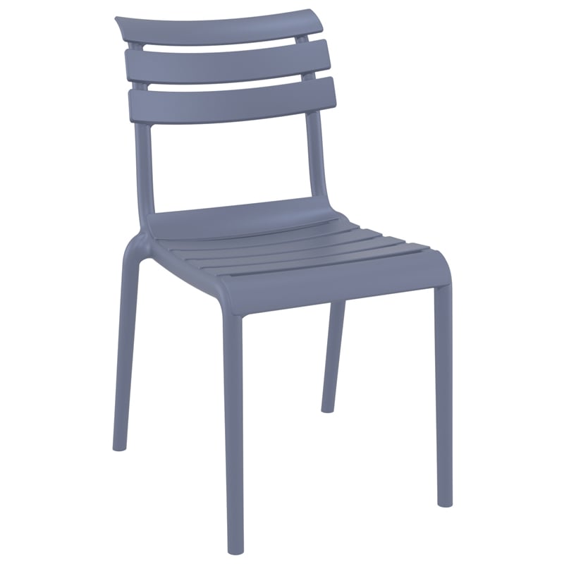 Compamia Helen Resin Outdoor Chair in Dark Gray