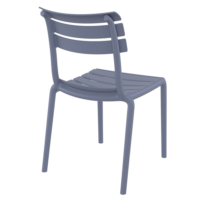 Compamia Helen Resin Outdoor Chair in Dark Gray