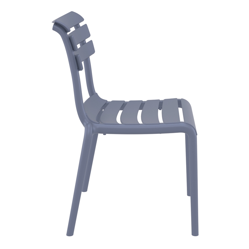 Compamia Helen Resin Outdoor Chair in Dark Gray