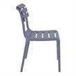 Compamia Helen Resin Outdoor Chair in Dark Gray