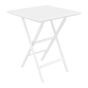Compamia Helen 24&quot Square Folding Bistro Table in White