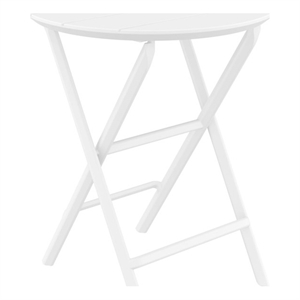 Compamia Helen 24&quot Round Folding Bistro Table in White