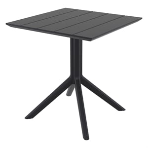 Compamia 27&quot Paris Square Table in Black Finish