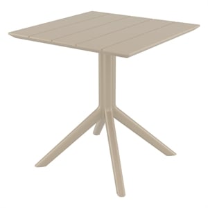 Compamia 27&quot Paris Square Table in Taupe finish