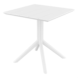 Compamia 27&quot Paris Square Table in White Finish