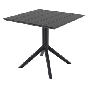 Compamia 31&quot Paris Square Table in Black Finish