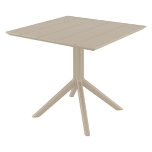 Compamia 31&quot Paris Square Table in Taupe finish