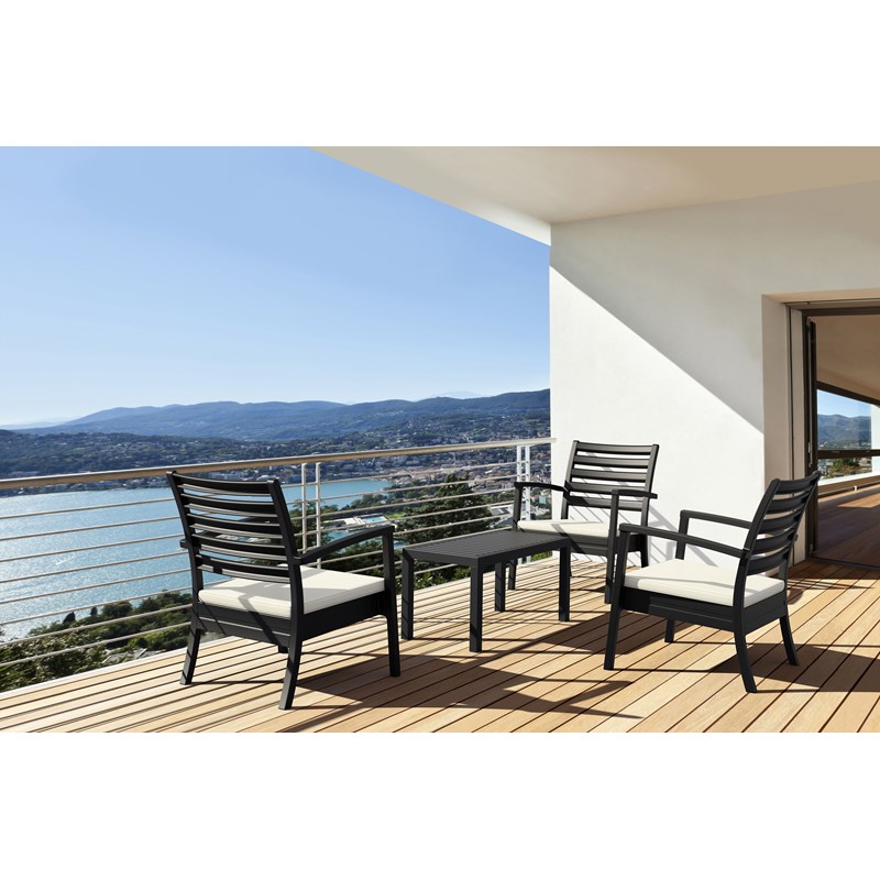 Compamia Artemis XL Club Chair in Black