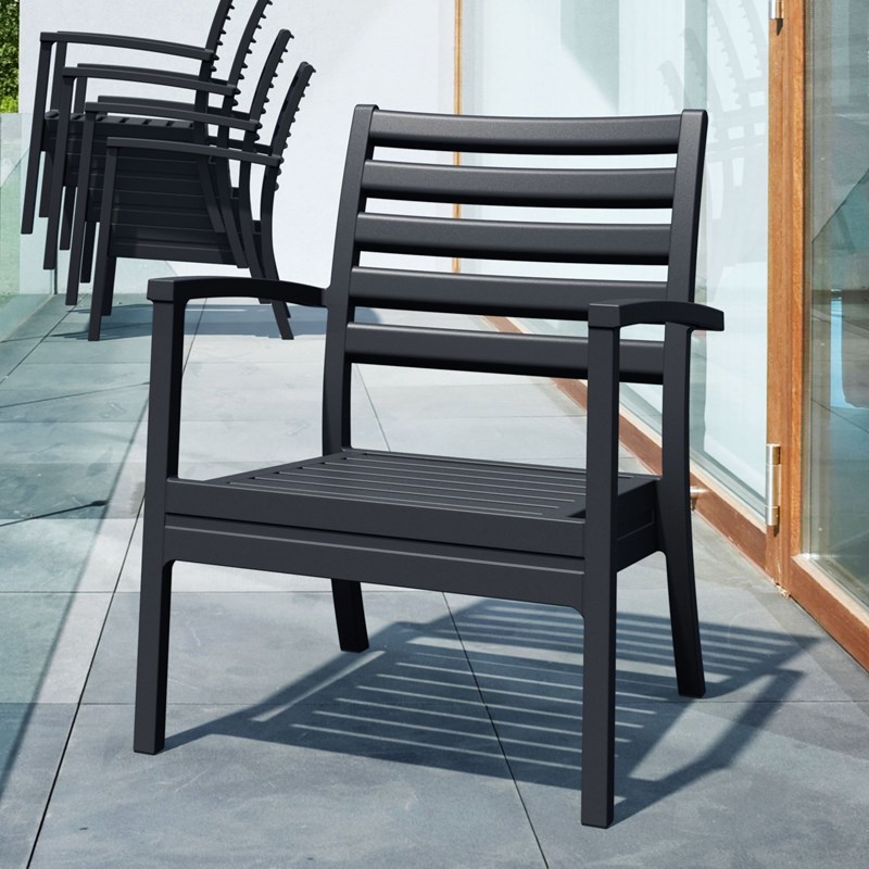 Compamia Artemis XL Club Chair in Black